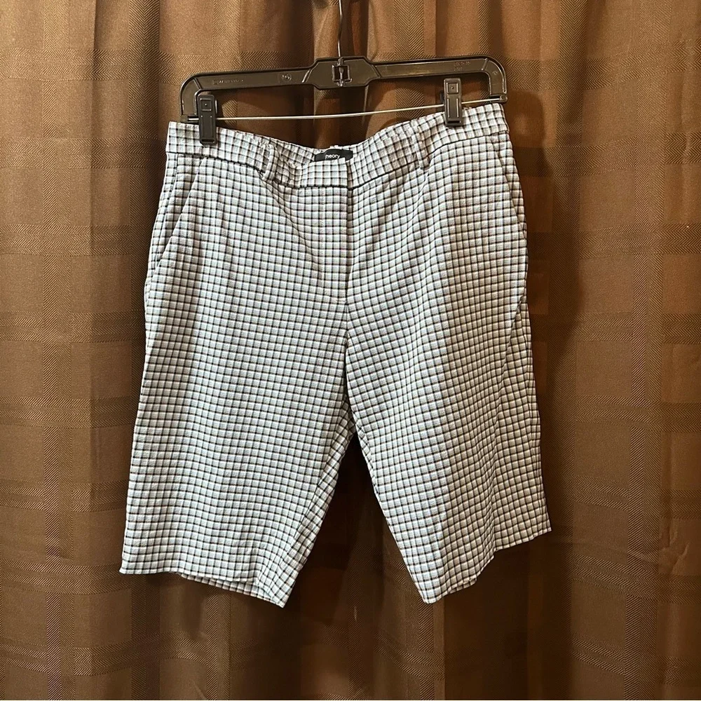 NEW Theory Treeca Slim Short in Viscose Check Size 8 reg $275 - Picture 5 of 8